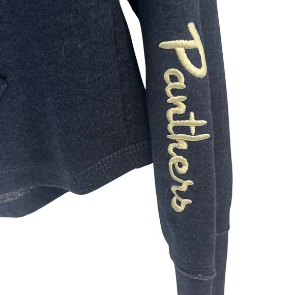 Pitt Panthers Hoodie Sweatshirt Womens Large Blue Gold Stadium Athletics Fanwear - Picture 5 of 8